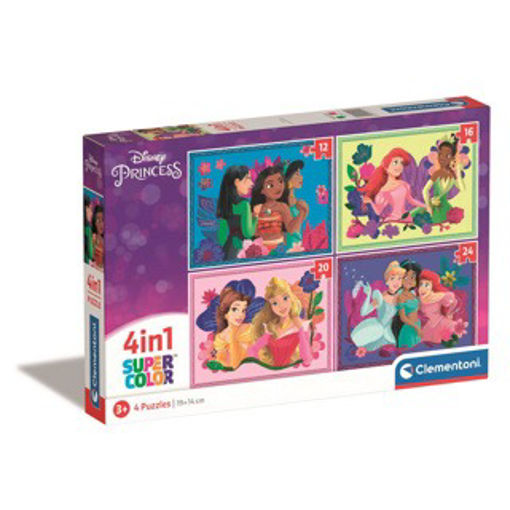 Picture of CLEMENTONI DISNEY PRINCESS 4 IN 1 PUZZLE